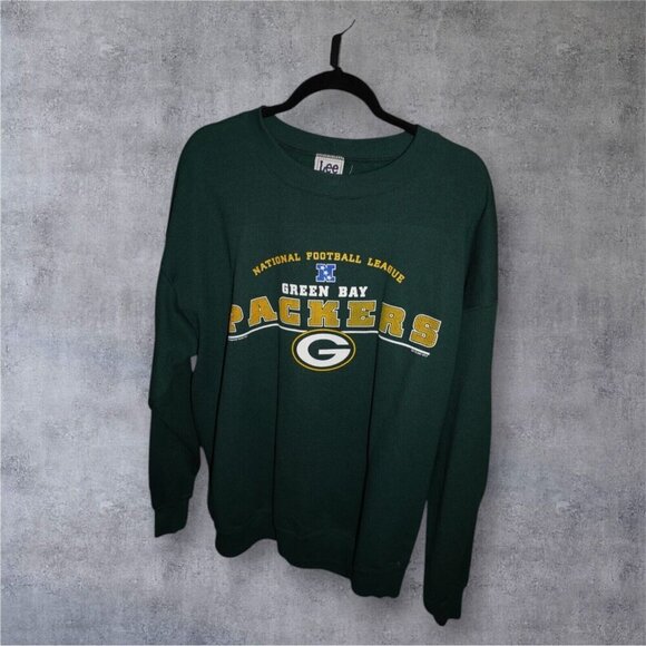 Vintage Green Bay Packers Deadstock Lee Sport Sweatshirt – Size L – NWT NFL Crew - Picture 4 of 7